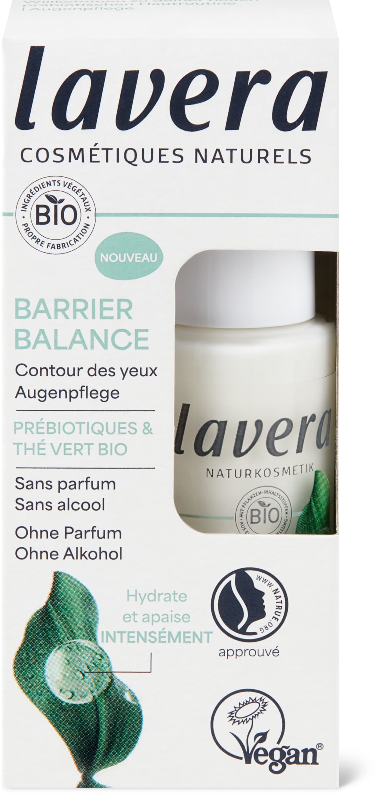 Barrier Balance Augenpflege Präbiotika & grüner Tee, vegan